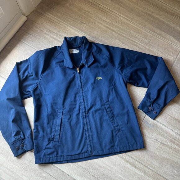Vintage Izod / Lacoste Navy Blue Zip-Up Jacket - Men's M - Picture 2 of 7